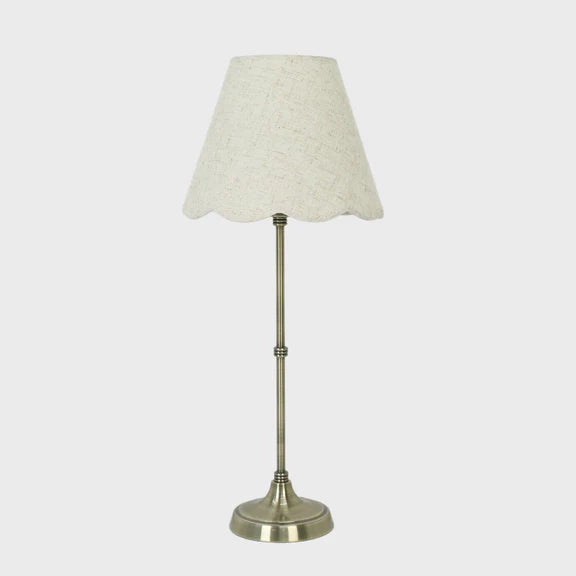 Lottie Table Lamp Antique Brass & Linen - LL-27-0296SD
