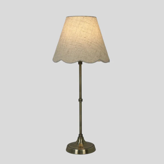 Lottie Table Lamp Antique Brass & Linen - LL-27-0296SD