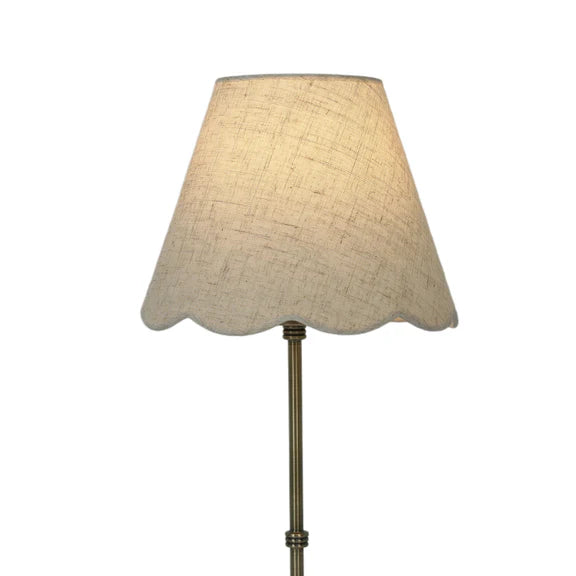 Lottie Table Lamp Antique Brass & Linen - LL-27-0296SD