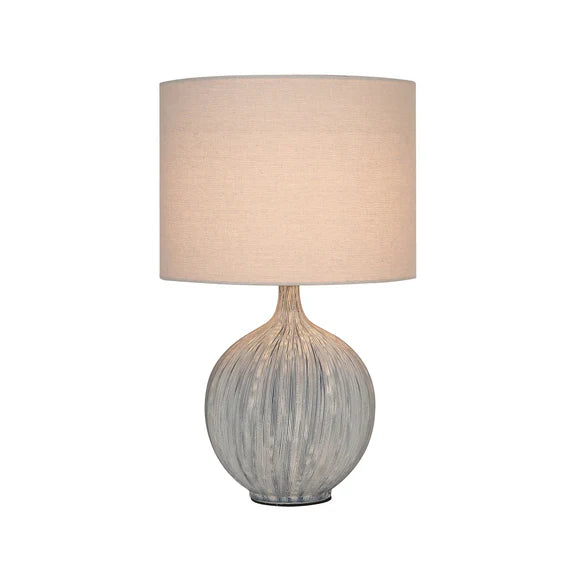 Zaya Table Lamp Blue & Linen - LL-27-0298