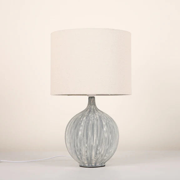 Zaya Table Lamp Blue & Linen - LL-27-0298