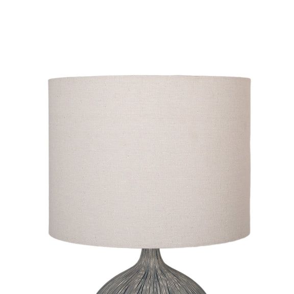 Zaya Table Lamp Blue & Linen - LL-27-0298