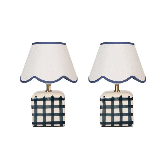 Romy Set of 2 Table Lamp Blue - LL-27-0299BL