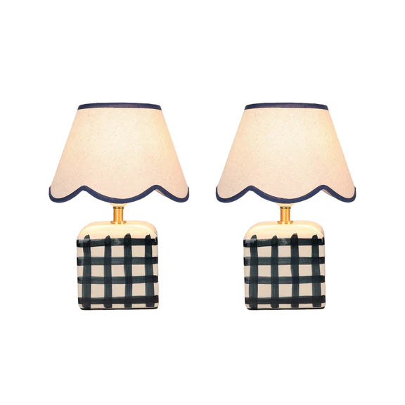 Romy Set of 2 Table Lamp Blue - LL-27-0299BL