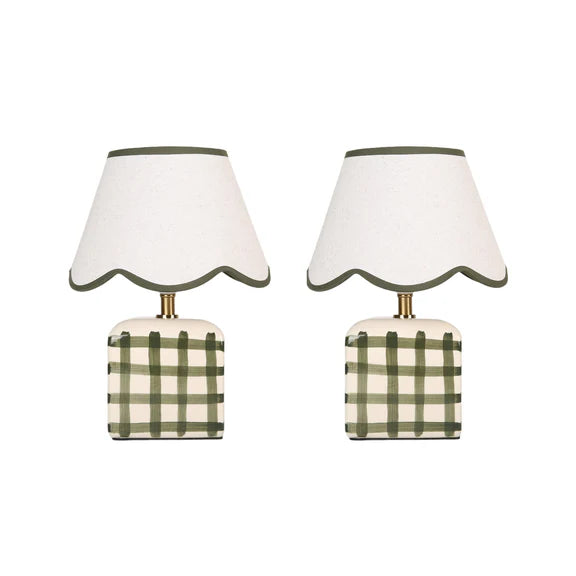 Romy Set of 2 Table Lamp Green - LL-27-0299GN