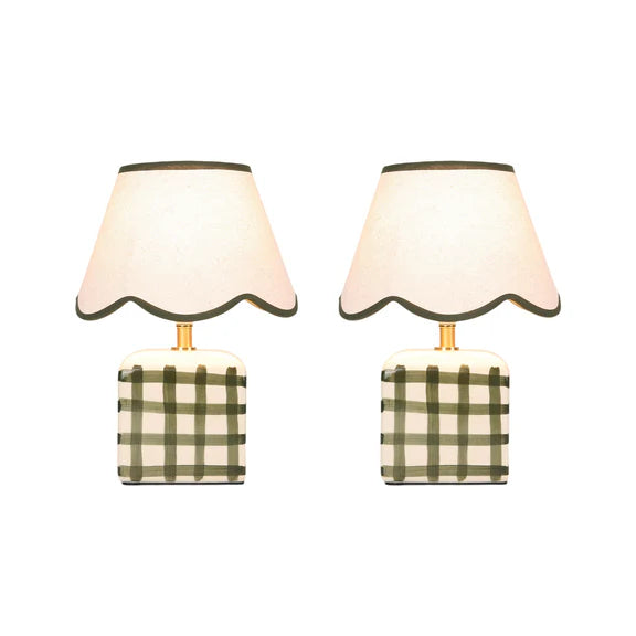 Romy Set of 2 Table Lamp Green - LL-27-0299GN