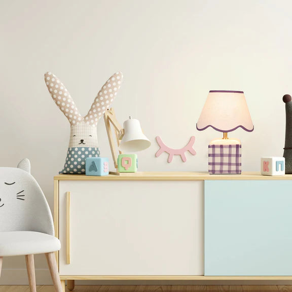 Romy Set of 2 Table Lamp Purple - LL-27-0299PE