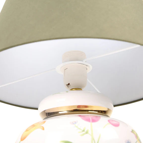 Circe Table Lamp White & Green - LL-27-0302