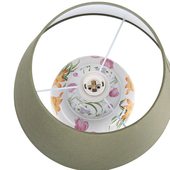 Circe Table Lamp White & Green - LL-27-0302