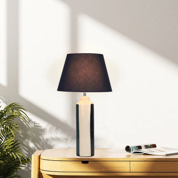 Asha Table Lamp Cream & Blue - LL-27-0303BL