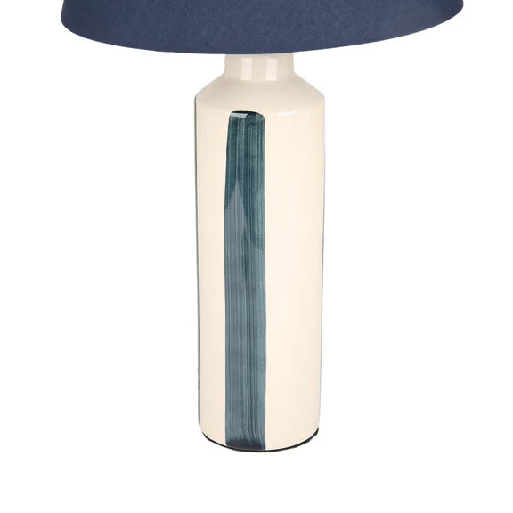 Asha Table Lamp Cream & Blue - LL-27-0303BL