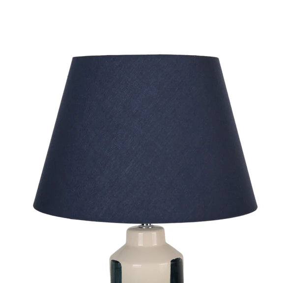 Asha Table Lamp Cream & Blue - LL-27-0303BL