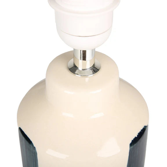 Asha Table Lamp Cream & Blue - LL-27-0303BL