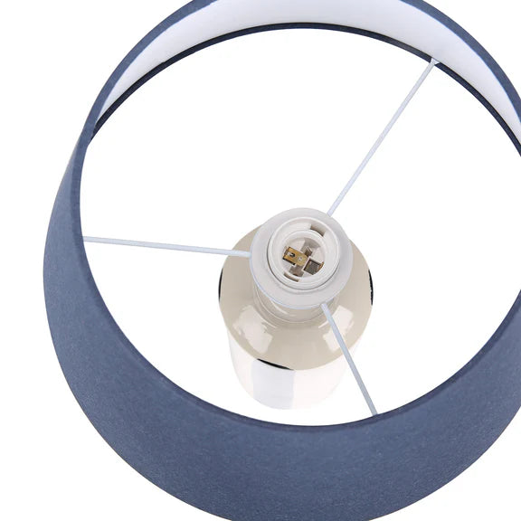Asha Table Lamp Cream & Blue - LL-27-0303BL