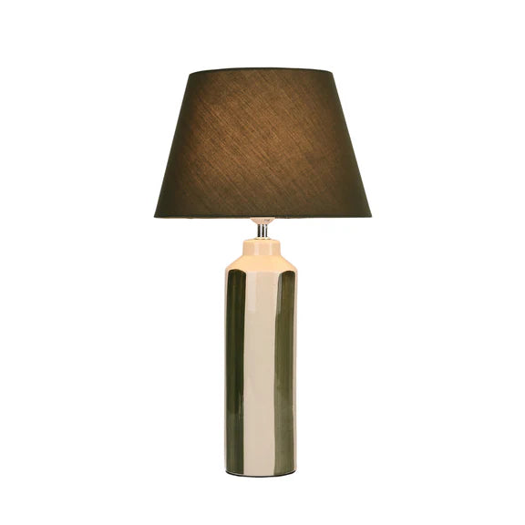 Asha Table Lamp Cream & Green - LL-27-0303GN