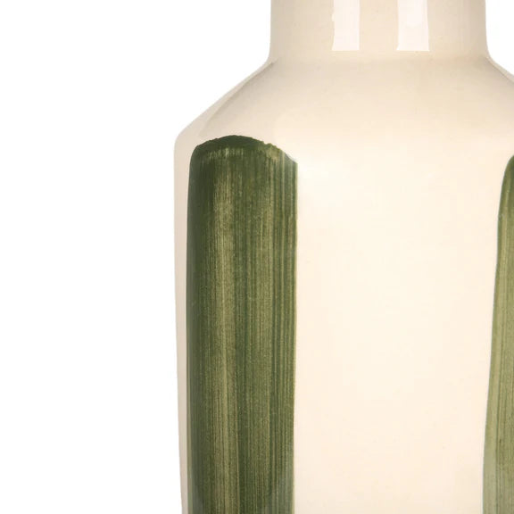 Asha Table Lamp Cream & Green - LL-27-0303GN