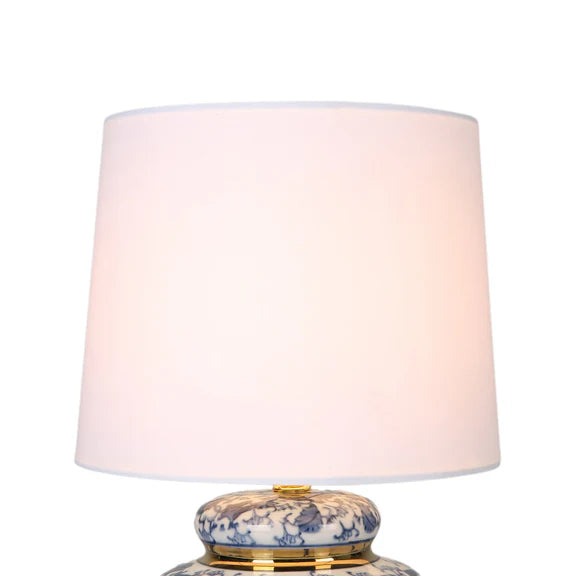 Keziah Table Lamp White & Blue - LL-27-0304