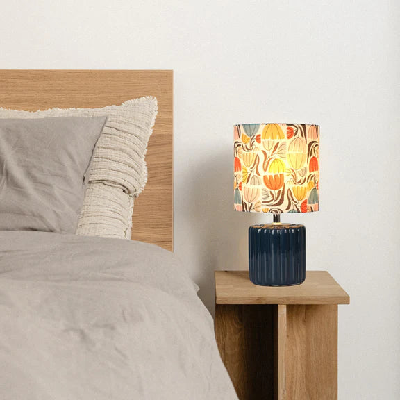 Cyra Table Lamp Blue & Cream - LL-27-0305CR