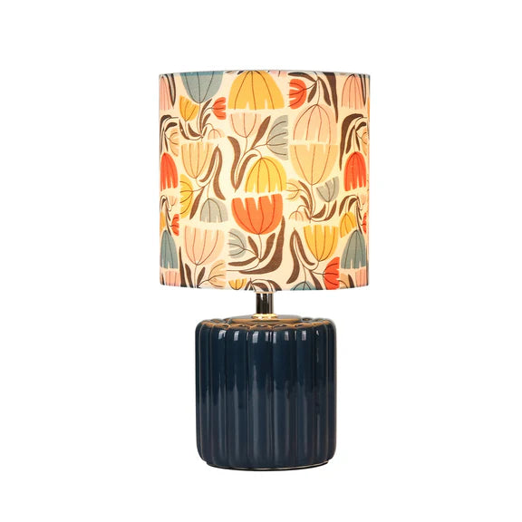 Cyra Table Lamp Blue & Cream - LL-27-0305CR