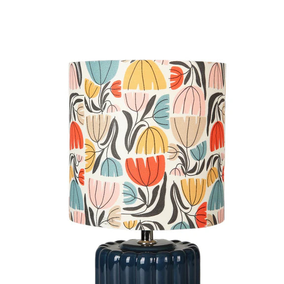 Cyra Table Lamp Blue & Cream - LL-27-0305CR