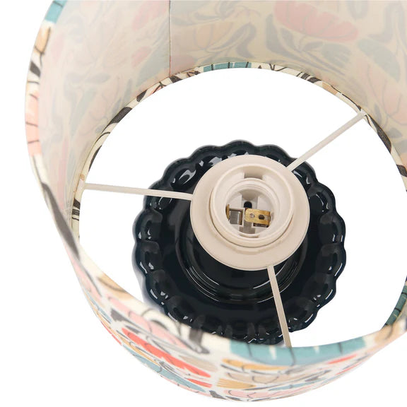 Cyra Table Lamp Blue & Cream - LL-27-0305CR