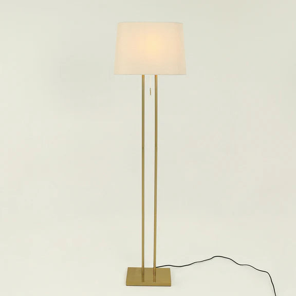 Arden Floor Lamp Brass & Ivory - LL-27-0306