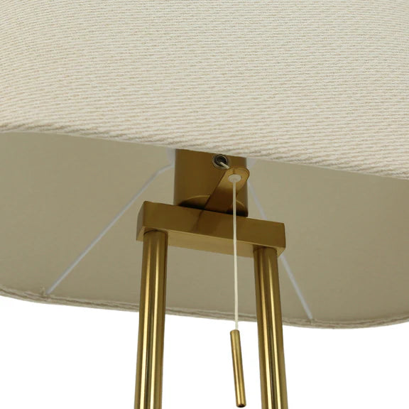 Arden Floor Lamp Brass & Ivory - LL-27-0306