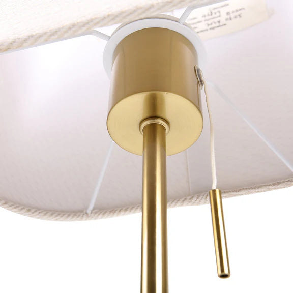 Arden Table Lamp Brass & Ivory - LL-27-0307