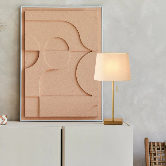 Arden Table Lamp Brass & Ivory - LL-27-0307