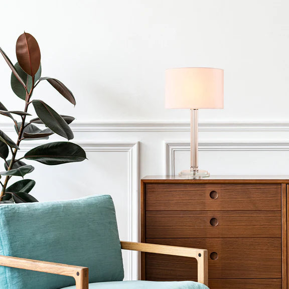 Cosima Table Lamp Clear & White - LL-27-0308