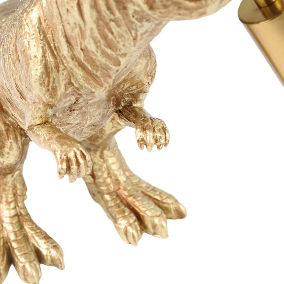 T-Rex Bite Resin Table Lamp Gold - LL-27-0309
