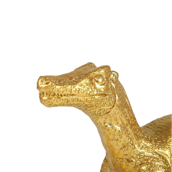 Velociraptor Grip Resin Table Lamp Gold - LL-27-0310