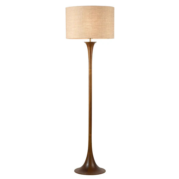 Soraya Floor Lamp Walnut & Natural - LL-27-0311WN