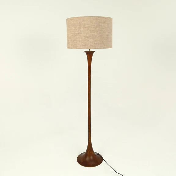 Soraya Floor Lamp Walnut & Natural - LL-27-0311WN