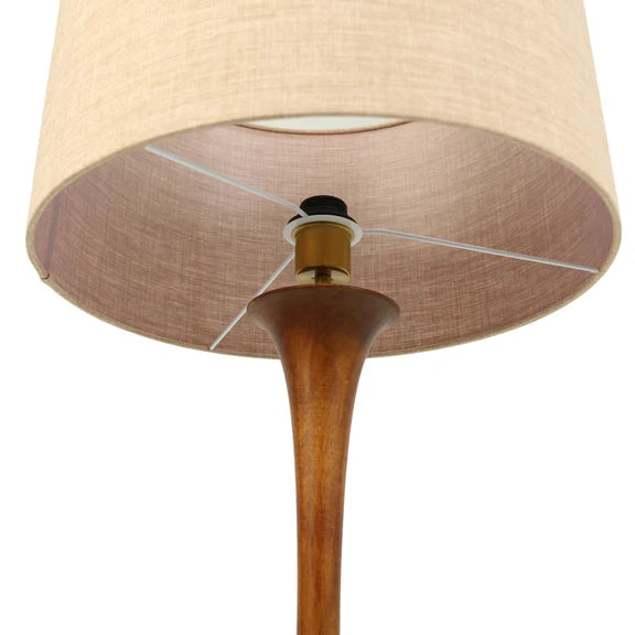 Soraya Floor Lamp Walnut & Natural - LL-27-0311WN