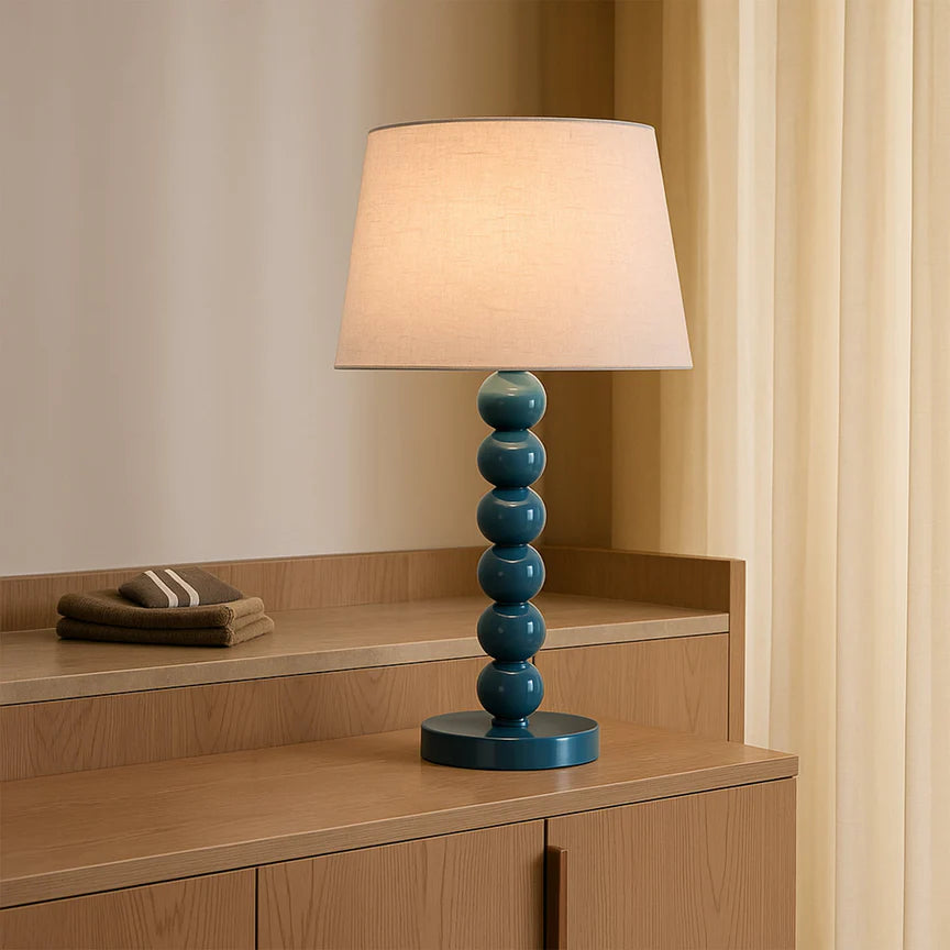 Pearl Orb Table Lamp Cyan - LL-27-0317GB