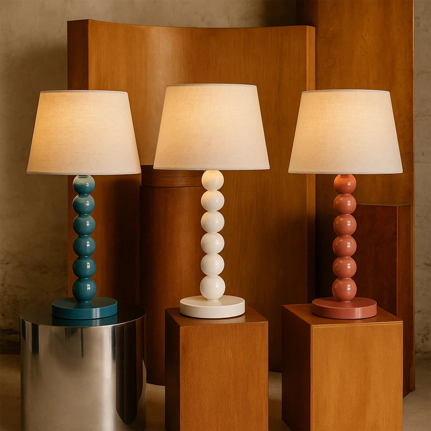 Pearl Orb Table Lamp Rust - LL-27-0317R