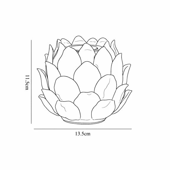 Lustre Artichoke Ceramic Table Lamp Ivory - LL-27-0323