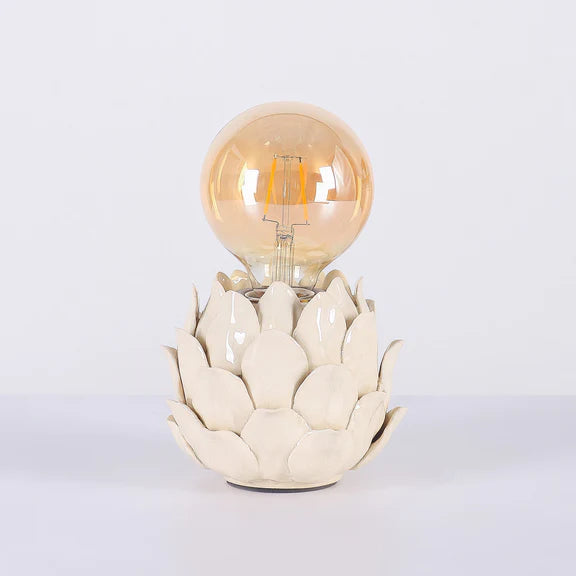 Lustre Artichoke Ceramic Table Lamp Ivory - LL-27-0323