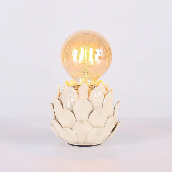 Lustre Artichoke Ceramic Table Lamp Ivory - LL-27-0323