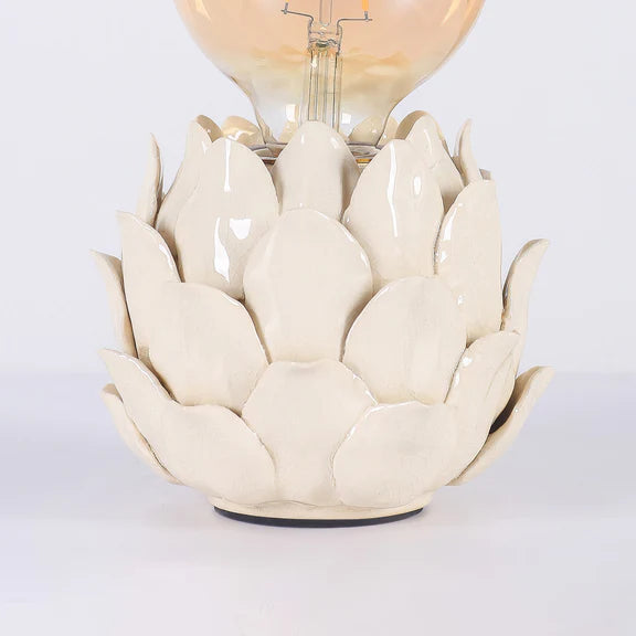 Lustre Artichoke Ceramic Table Lamp Ivory - LL-27-0323