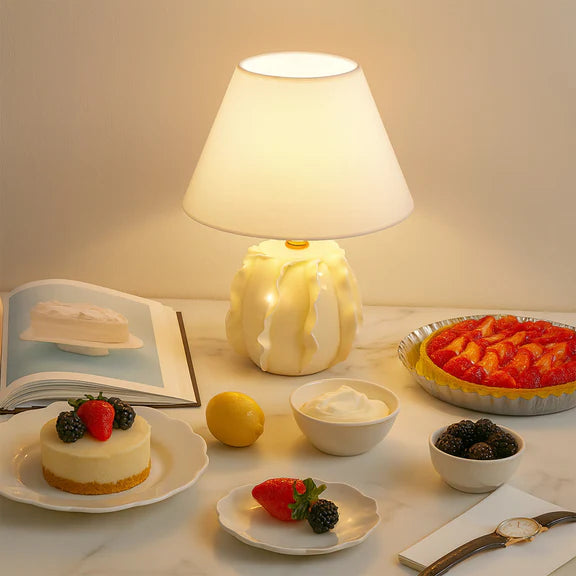 Lila Table Lamp Butter Cream & Linen - LL-27-0326