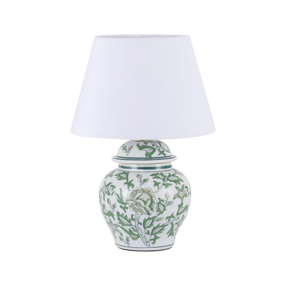Tove Celadon Table Lamp Green & White - LL-27-0327