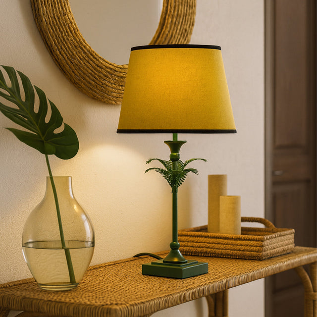 Paloma Palm Table Lamp Green - LL-27-0332G