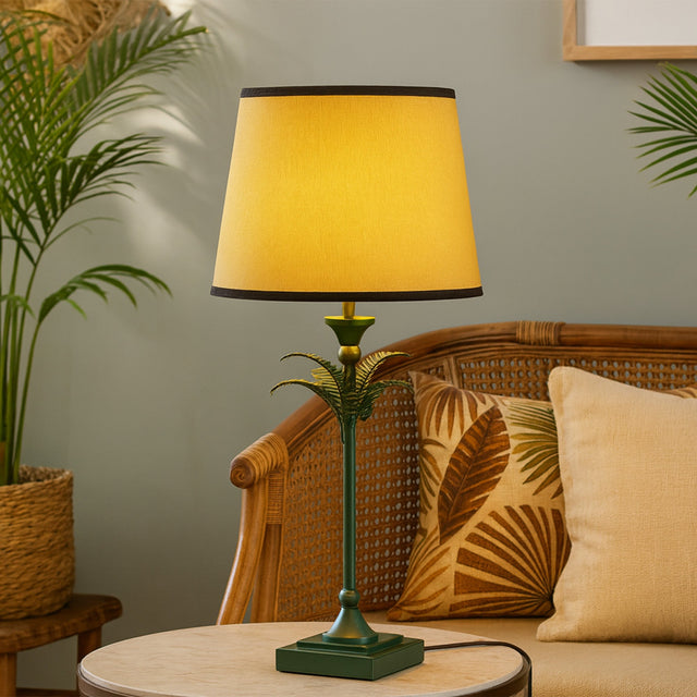 Paloma Palm Table Lamp Green - LL-27-0332G