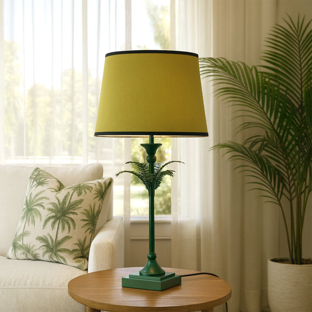 Paloma Palm Table Lamp Green - LL-27-0332G