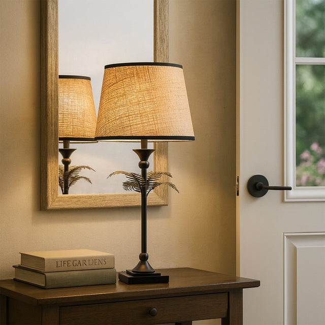 Paloma Palm Table Lamp Natural - LL-27-0332N
