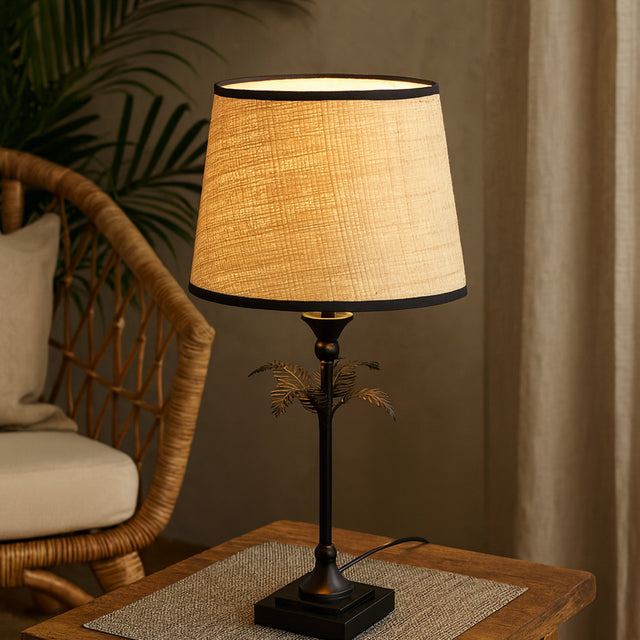 Paloma Palm Table Lamp Natural - LL-27-0332N