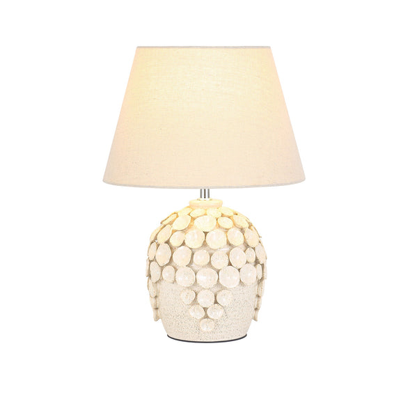 Monica Table Lamp Ivory & Natural - LL-27-0339