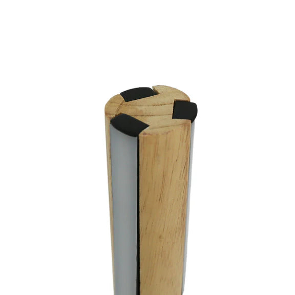 Bonnie LED Floor Lamp 30W 3000K Matt Black & Wood - LL-LED-26